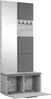 AX LIVING Kleiderschrank mit Spiegel Rosanno III 80,6 cm Schwarz JS90 Bild 2