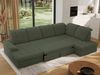 Ecksofa, Wohnzimmer U Couch, Polstersofa mit Bettkasten - MADRITO U - Grün Boucle - Rechts Bild 3