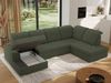 Ecksofa, Wohnzimmer U Couch, Polstersofa mit Bettkasten - MADRITO U - Grün Boucle - Rechts Bild 4