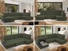 Ecksofa, Wohnzimmer U Couch, Polstersofa mit Bettkasten - MADRITO U - Grün Boucle - Rechts Bild 2