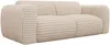Vente-unique - POGNI Sofa SamtStoff Beige - B 97 cm x H 73 cm x L 205 cm Bild 3