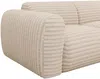 Vente-unique - POGNI Sofa SamtStoff Beige - B 97 cm x H 73 cm x L 205 cm Bild 4