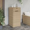 vidaXL Gartenschrank Beige 55x55x111 cm Poly Rattan 365562 Bild 3