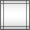 vidaXL Wandspiegel Schwarz 50x50 cm Quadratisch Eisen 358634 Bild 3