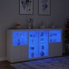vidaXL Sideboard mit LED-Leuchten Weiß 202x37x100 cm 3209184 Bild 5