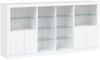 vidaXL Sideboard mit LED-Leuchten Weiß 202x37x100 cm 3209184 Bild 3