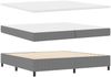 vidaXL Boxspringbett Hellgrau und Weiß 200 x 200 cm Cordstoff 3337482 Bild 5