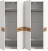 Xonox Stanga Kleiderschrank , Weiß, 200x201x55 cm Bild 3