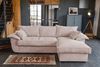 KAWOLA Sofa DAMETO Ecksofa Bettsofa Schlafsofa mit Stauraum Cord rosa Recamiere rechts 77 x 174 x 266 cm Bild 2