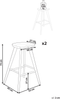Set mit 2 Barhockern CANDO Braun Bild 2