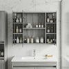 vidaXL Badezimmerspiegelschrank Graues Sonoma 60 x 14,5 x 50 cm 889076 Bild 4