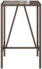 vidaXL Garten-Bartisch Braun 70x70x110 cm Poly Rattan 368694 Bild 5