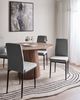 Esszimmerstuhl 4er Set RINER Stoff Grau Bild 3