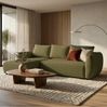 Selsey 'Zordo' - L-Form Eckschlafsofa mit zwei Bettkästen, olivgrüner Chenille links Bild 2