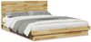 vidaXL Massivholzbett mit Kopfteil ohne Matratze 150x200 cm Eichenholz 3315741 Bild 2