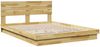 vidaXL Massivholzbett mit Kopfteil ohne Matratze 150x200 cm Eichenholz 3315741 Bild 3