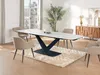 Vente-unique - MALATA Esstisch GlasKeramik SchwarzWeiß - B 90 cm x H 76 cm x L 220 cm180 cm260 cm Bild 3