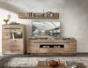 Wohnwand >Bellano< in Viking Oak Dekor, MDF, Spannplatte - 309x185x44cm (BxHxT) Bild 1