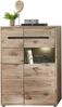 Wohnwand >Bellano< in Viking Oak Dekor, MDF, Spannplatte - 309x185x44cm (BxHxT) Bild 3