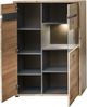 Wohnwand >Bellano< in Viking Oak Dekor, MDF, Spannplatte - 309x185x44cm (BxHxT) Bild 4