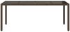 vidaXL Gartentisch mit Glasplatte Braun 190x90x75 cm Poly Rattan 365593 Bild 4