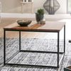 Wohnling Couchtisch 60 x 60 x 41 cm Massivholz Metall Sofatisch Wohnzimmertisch Akazie | Stubentisch Industrial | Bild 3