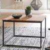 Wohnling Couchtisch 60 x 60 x 41 cm Massivholz Metall Sofatisch Wohnzimmertisch Akazie | Stubentisch Industrial | Bild 4