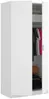 Vente-unique - LISTOWEL Wardrobe and walk-in wardrobe Holz, Platte Weiß - B 52 cm x H 184 cm x L 81 cm Bild 3