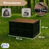 Coemo Faltbare Camping Box Klappbox Transportkiste Schwarz Bild 5