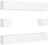 vidaXL 6-tlg. TV-Schrank-Set Weiß Spanplatte [3078684] Bild 2