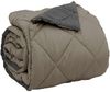 vidaXL Ganzjahresbettdecke Hellgrau und Anthrazit 200 x 200 cm 42025635 Bild 5