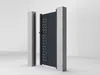 Vente-unique - GREGOR Side gate Metall Grau - B 4,6 cm x H 176 cm x L 100 cm Bild 5