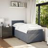 vidaXL Boxspringbett mit Matratze Dunkelgrau 80x200 cm Samt 3286169 Bild 3