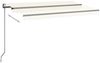 vidaXL Automatische Markise mit LED & Windsensor 500x300 Creme 3069152 Bild 3