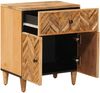 vidaXL Nachttisch Braun 50 x 33 x 60 cm Massivholz Mango 4018927 Bild 2