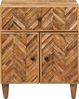 vidaXL Nachttisch Braun 50 x 33 x 60 cm Massivholz Mango 4018927 Bild 3