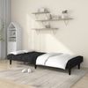 vidaXL Schlafsofa 2-Sitzer Schwarz Samt 375844 Bild 3