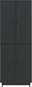vidaXL Schrankset 2 pcs Schwarz 66 x 34,5 x 90 cm Holzwerkstoff 3416359 Bild 4