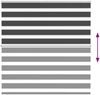 vidaXL Doppelrollo Schwarz 145x150 cm Stoffbreite 140,9 cm Polyester 4014244 Bild 5