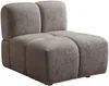 Vente-unique - CARLIVI Sofa Stoff Schokoladenbraun - B 92 cm x H 73 cm x L 347 cm Bild 5