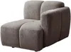 Vente-unique - CARLIVI Sofa Stoff Schokoladenbraun - B 92 cm x H 73 cm x L 347 cm Bild 3