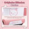 Dowinx Gaming-Stuhl Süße Katze Edition mit Katzenohren und Plüschtier (Packung), Ergonomischer Stuhl mit Hoher Rückenlehne und Lendenwirbelstütze Bild 4