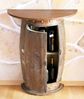 Wandtisch Tisch Weinfass 0373-R Braun Schrank Weinregal Fass 73cm Beistelltisch Bild 2