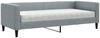 vidaXL Tagesbett mit Matratze Hellgrau 80x200 cm Stoff 3196555 Bild 2