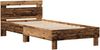 vidaXL Bettrahmen mit LED Altholz 100 x 200 cm Holzwerkstoff 863637 Bild 4