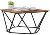 vidaXL Couchtisch Altholz 80 x 80 x 45 cm Ingenieure Holz und Stahl 868277 Bild 3