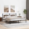 vidaXL Bettgestell ohne Matratze Braun Eiche 160x200 cm Holzwerkstoff 4106844 Bild 5