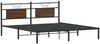 vidaXL Bettgestell ohne Matratze Braun Eiche 160x200 cm Holzwerkstoff 4106844 Bild 3