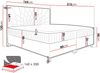 Boxspringbett Murseno, Rot, 160x200 cm Bild 5