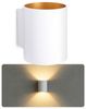 SSC-LUXon LED Wandleuchte TUANI Wandlampe weiß gold Up & Down mit G9 LED 3W warmweiß, Warmweiß Bild 4